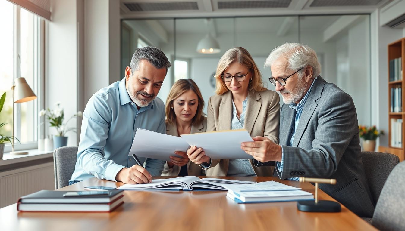 Business agreement signing